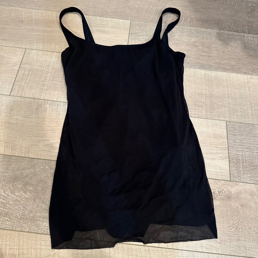 AMORESSA WOMENS BLACK ONE PIECE SWIM SUIT SIZE 10